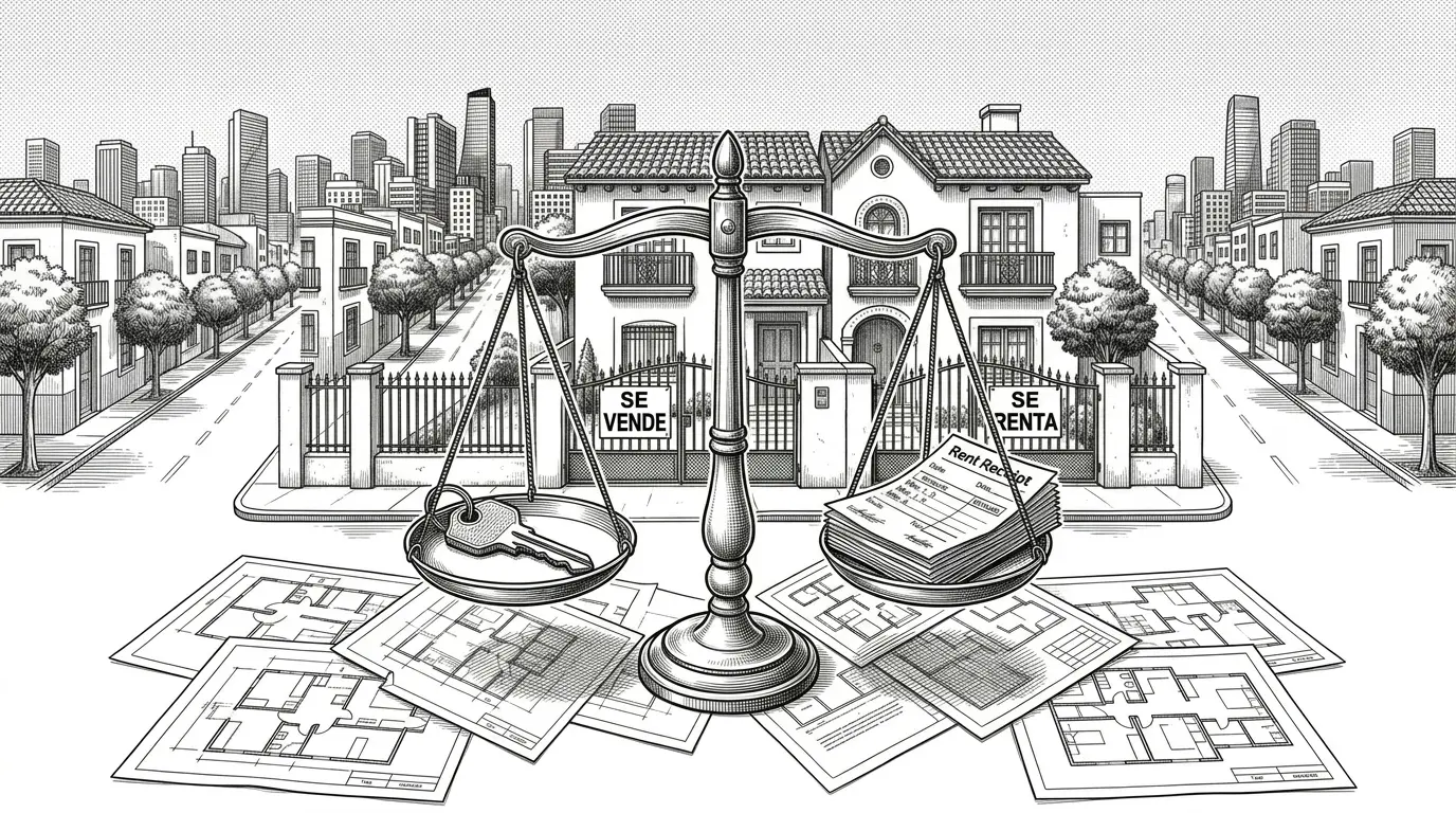 Vender o rentar casa en CDMX — análisis financiero para propietarios